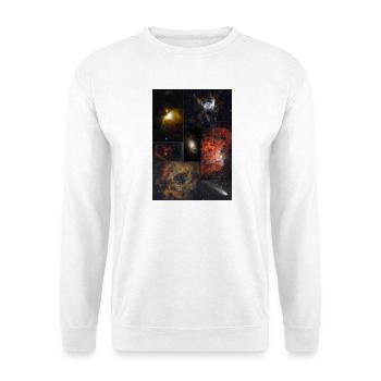 DeepSpace mit dem Seestar S50 - Unisex Pullover - Weiß - Vorne - Alina (178cm) & Michal (187cm)