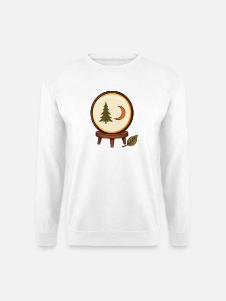 Waldzauber in der Kugel - Unisex Pullover - Weiß