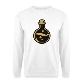Zaubertrank Flasche Icon - Unisex Pullover - Weiß - Vorne - Alina (178cm) & Michal (187cm)