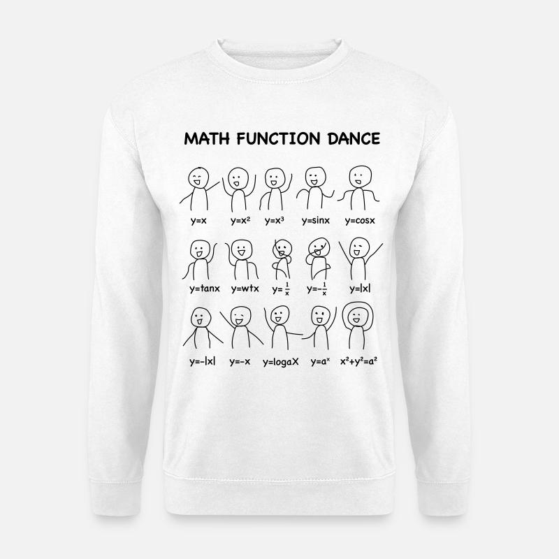 The 'Math Function Dance' (Nerd-Shirt) - Unisex Pullover - Weiß