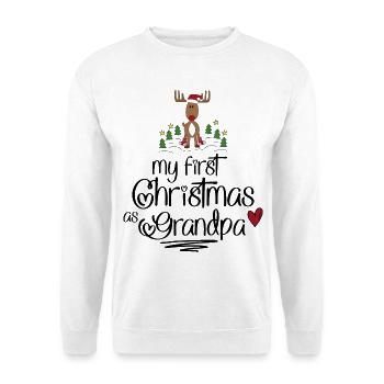 Cadeaux amusants pour grand-père pour Noël - Sweat-shirt Unisexe - blanc - Devant