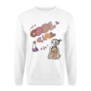Cool Girl, Girl - Unisex Sweatshirt - white - Front
