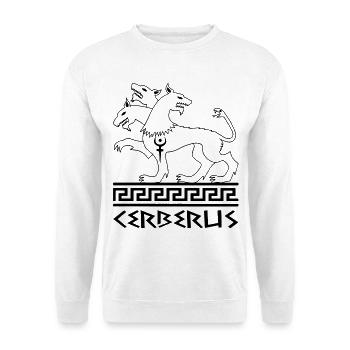 Black Cerberus Wolf Dog - Unisex Sweatshirt - white - Front