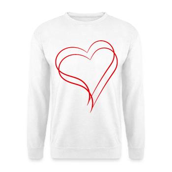 Two Hearts - Unisex Sweatshirt - white - Front