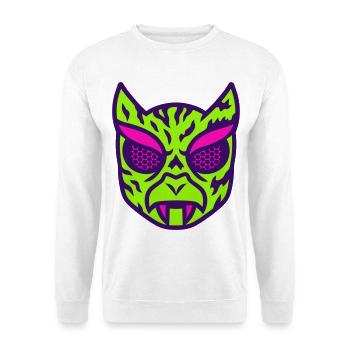 Neon Viper Mask - Unisex Sweatshirt - white - Front