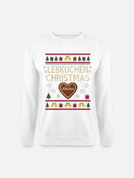 Lebkuchen Weihnachten Lustig Geschenk Backen - Unisex Pullover - Weiß