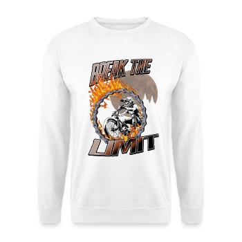 BMX Break the Limit Fire - Unisex Sweatshirt - white - Front