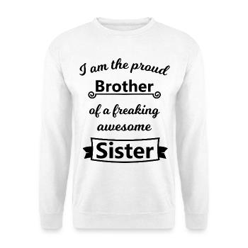 Bruder und Schwester - Unisex Pullover - Weiß - Vorne