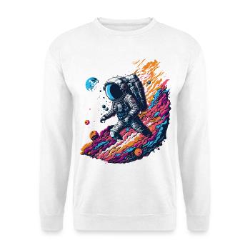 Kosmischer Astronaut - Unisex Pullover - Weiß - Vorne