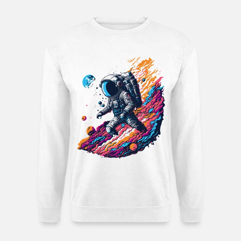 Kosmischer Astronaut - Unisex Pullover - Weiß