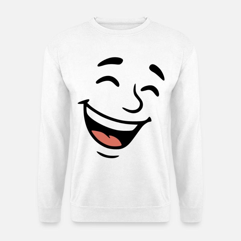 Laugh - Unisex Sweatshirt - white