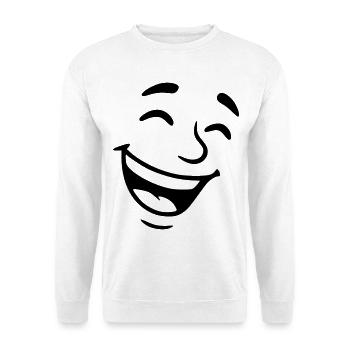 Laughing Face - Unisex Sweatshirt - white - Front