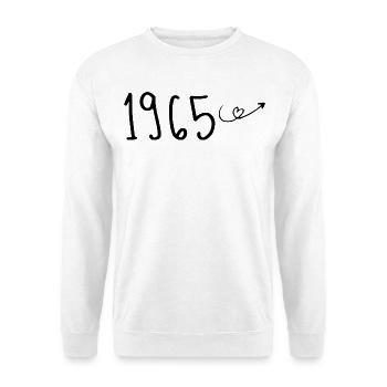 1965 Anniversary 1965 Retro 1965 - Unisex Sweatshirt - white - Front