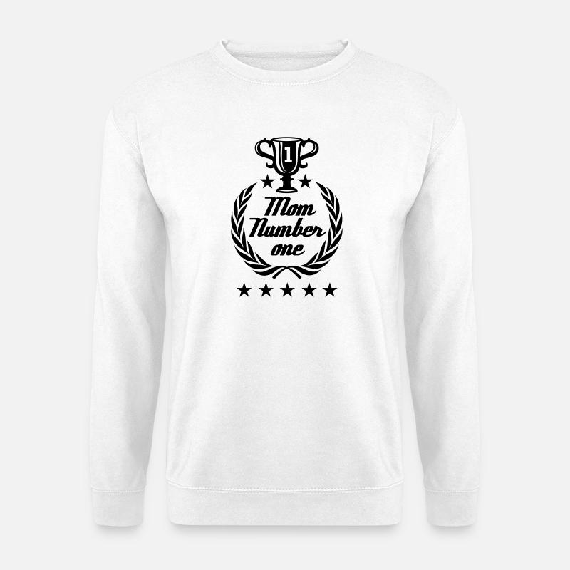Mom number one - Unisex Pullover - Weiß