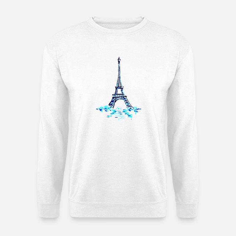 Eiffelturm  - Unisex Pullover - Weiß