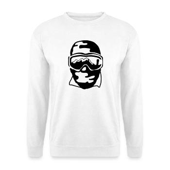 Ski Goggles - Unisex Sweatshirt - white - Front