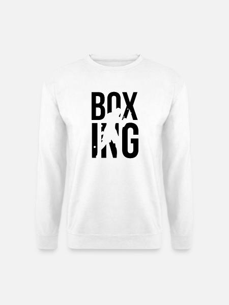 boxe - Sweat-shirt Unisexe - blanc