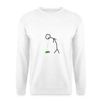 Chiffre de bâton - Sweat-shirt Unisexe - blanc - Devant