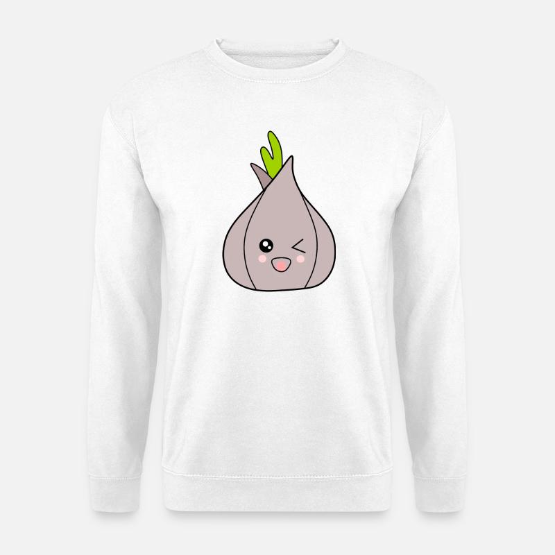 Carnaval, Carnaval, costume, oignon, ail - Sweat-shirt Unisexe - blanc