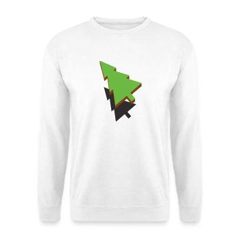 3d Christmas Tree - Unisex Sweatshirt - white - Front