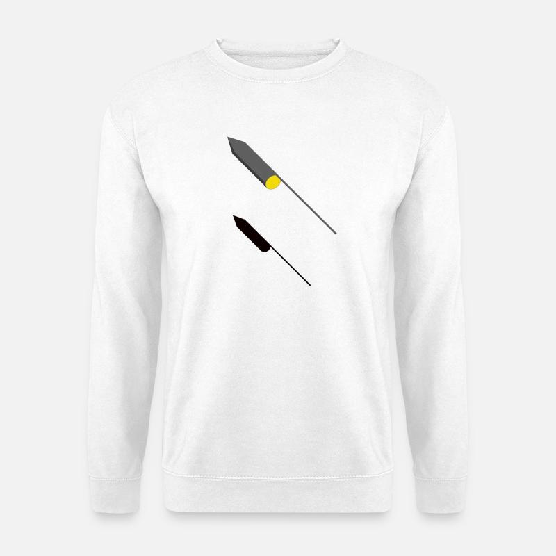 Fusée 3D - Conception - Sweat-shirt Unisexe - blanc