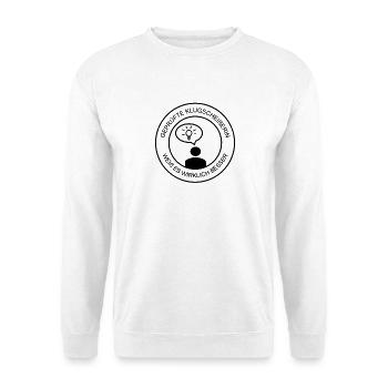 Geprüfte Klugscheißerin Damen (schwarzer Druck) - Unisex Pullover - Weiß - Vorne