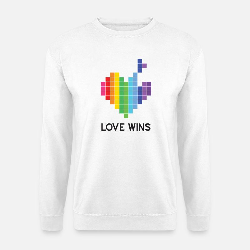 Pride Month LGBT - Liebe gewinnt - Unisex Pullover - Weiß