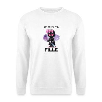 Je suis ta Fille - Sweat-shirt Unisexe - blanc - Devant