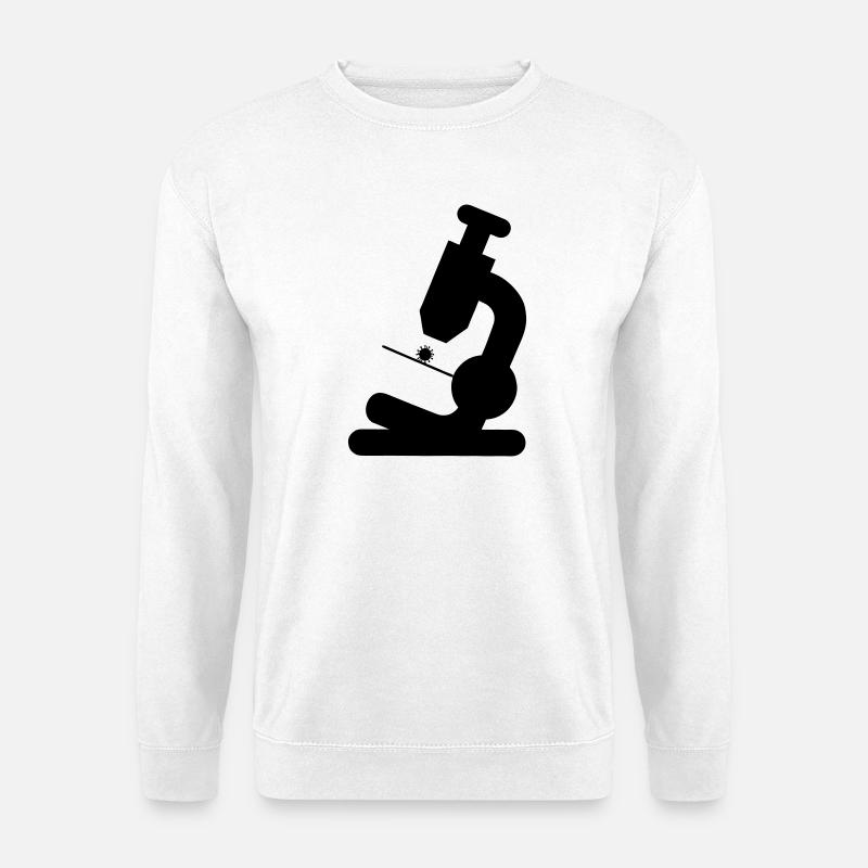 Mikroskop - Unisex Pullover - Weiß
