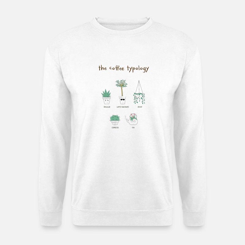 Coffee typology - Unisex Sweatshirt - white