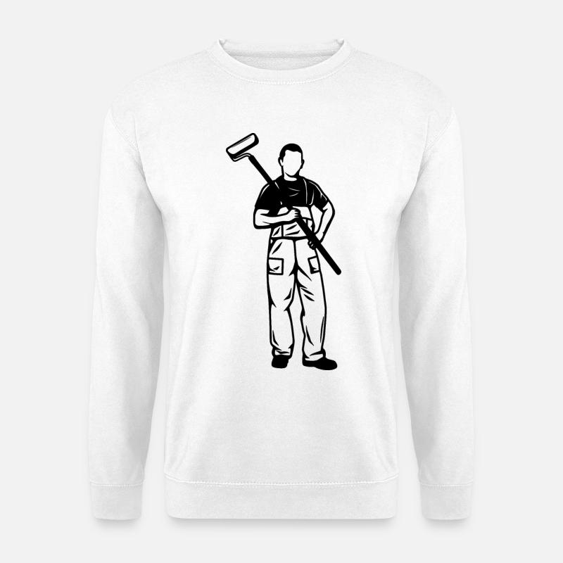 Painter Boy Sketch - Unisex Sweatshirt - white