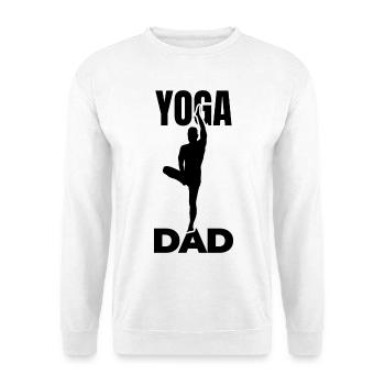 Yoga Papa - Unisex Pullover - Weiß - Vorne