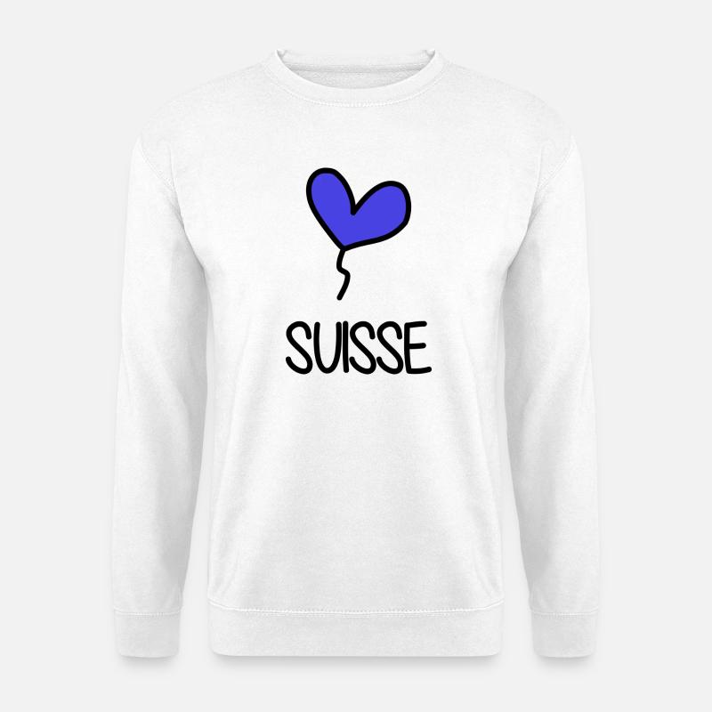 SCHWEIZ - Unisex Pullover - Weiß