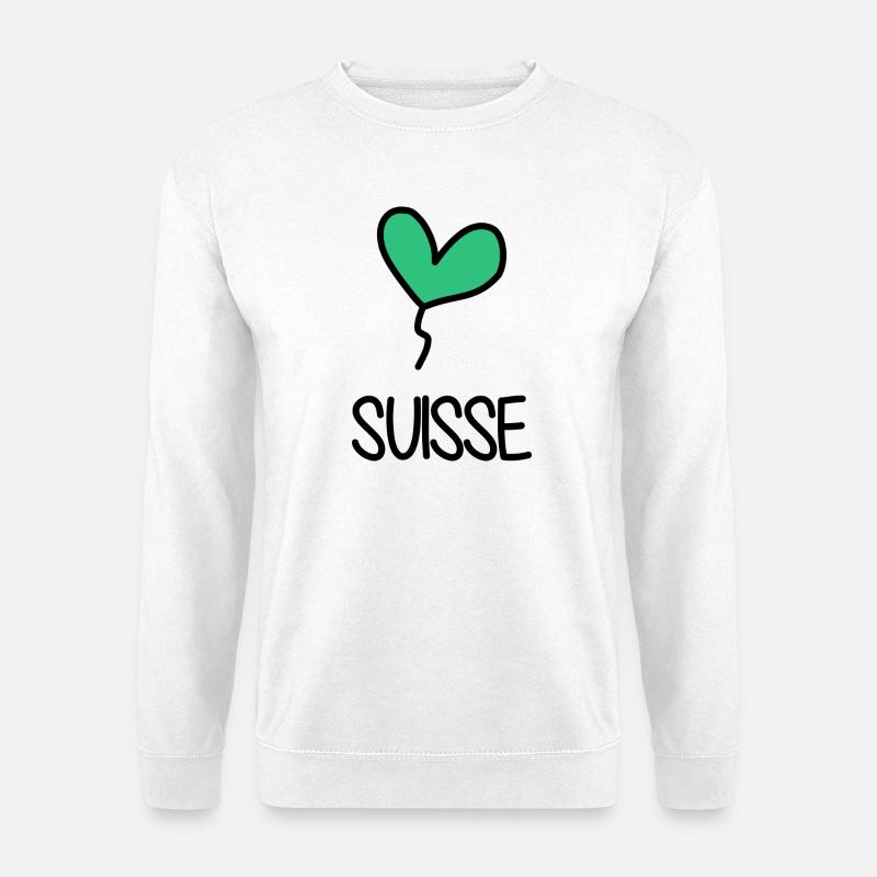 SCHWEIZ - Unisex Pullover - Weiß