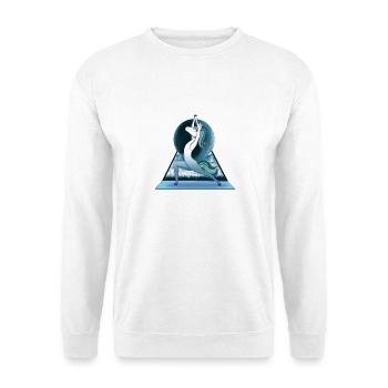 Meditating Unicorn – Balance & Tranquility - Unisex Sweatshirt - white - Front