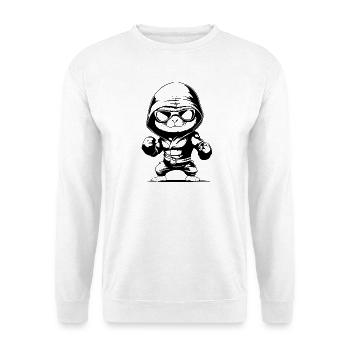 Maulwurf meint es ernst. Komm doch, komm doch ! - Unisex Pullover - Weiß - Vorne