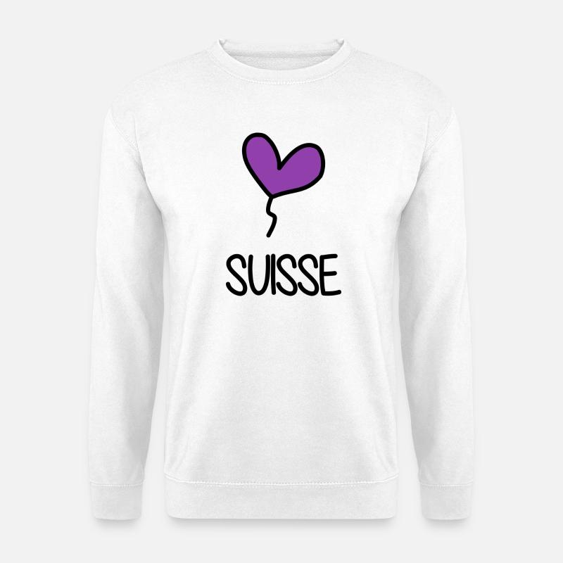 SCHWEIZ. LAND - Unisex Pullover - Weiß