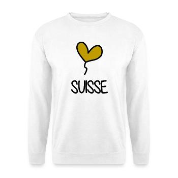SCHWEIZ. LAND. GENF. SCHWEIZ. HUMOR - Unisex Pullover - Weiß - Vorne