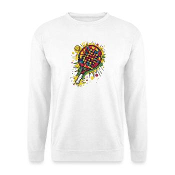 Padel Racket | Funny Padel T-Shirt - Unisex Sweatshirt - white - Front