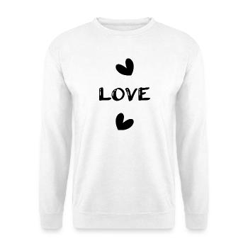 LIEBE. PAAR. GERADE VERHEIRATET. Junggesellinnenabschied. VALENTINSTAG. - Unisex Pullover - Weiß - Vorne