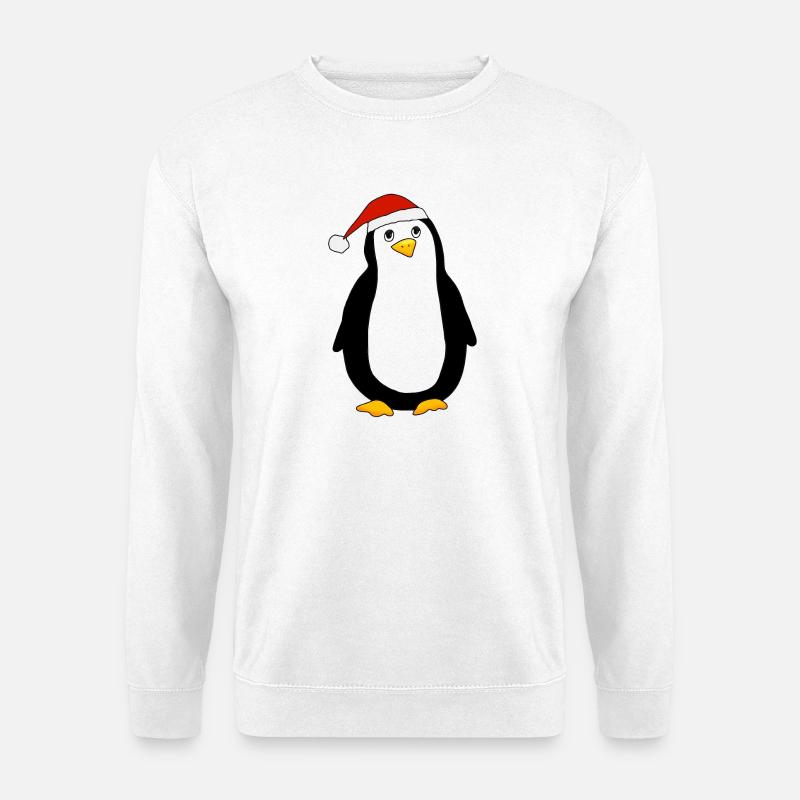 Weihnachtspinguin - Unisex Pullover - Weiß