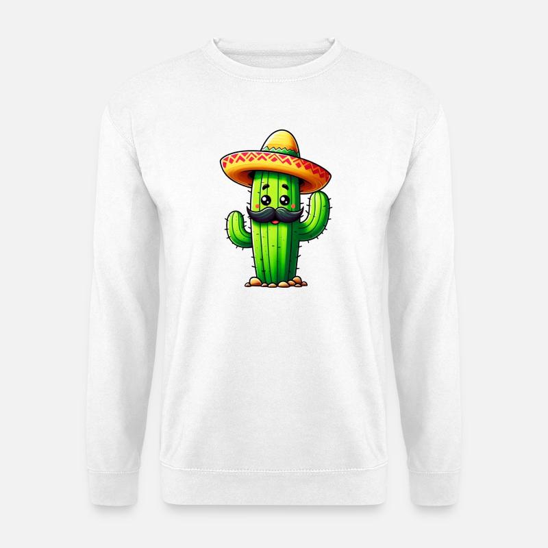 Kaktus - Unisex Pullover - Weiß