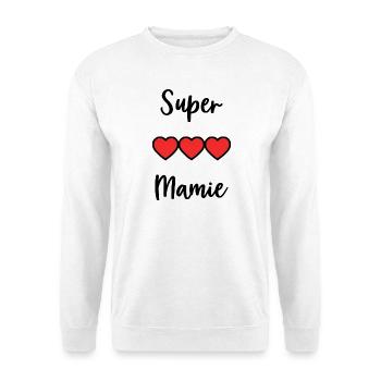 MAMIE. MAMAN. GRAND-MERE. FÊTE DES MÈRES - Sweat-shirt Unisexe - blanc - Devant