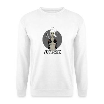 Samurai Girl - Unisex Pullover - Weiß - Vorne