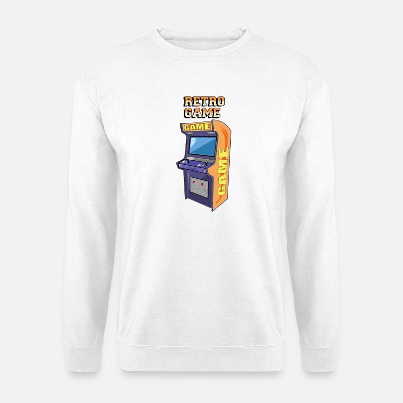 Retro-Spiel - Unisex Pullover - Weiß
