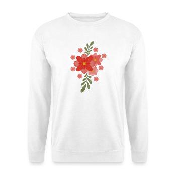 Fleurs printanières - Sweat-shirt Unisexe - blanc - Devant