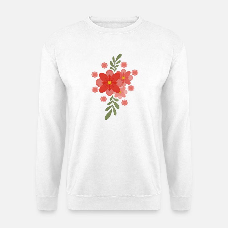 Frühlingsblumen - Unisex Pullover - Weiß
