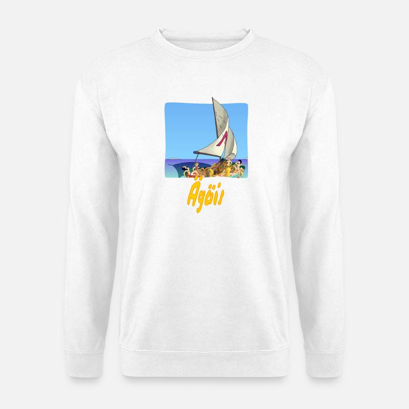 Mer Égée - Sweat-shirt Unisexe - blanc