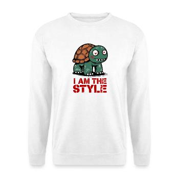 Turtle I am the Style - Unisex Sweatshirt - white - Front