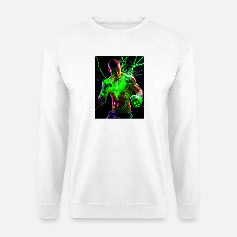 Leistungsstarker Blitzanzug - Unisex Pullover - Weiß